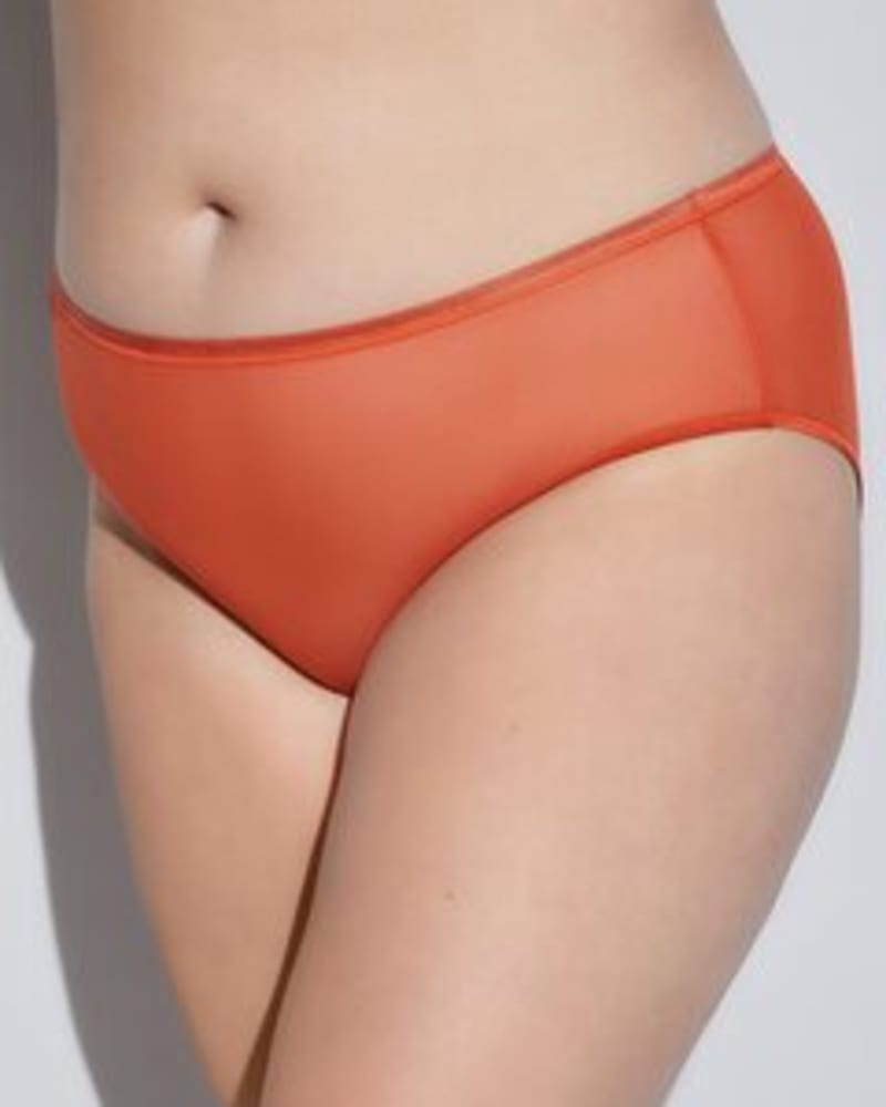 Front of a model wearing a size 1X Confidence Low-Rise Boyshort in Sahara by Cosabella. | dia_product_style_image_id:253674